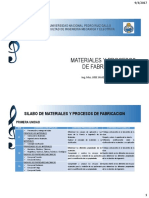 I Unidad - Materiales y Procesos