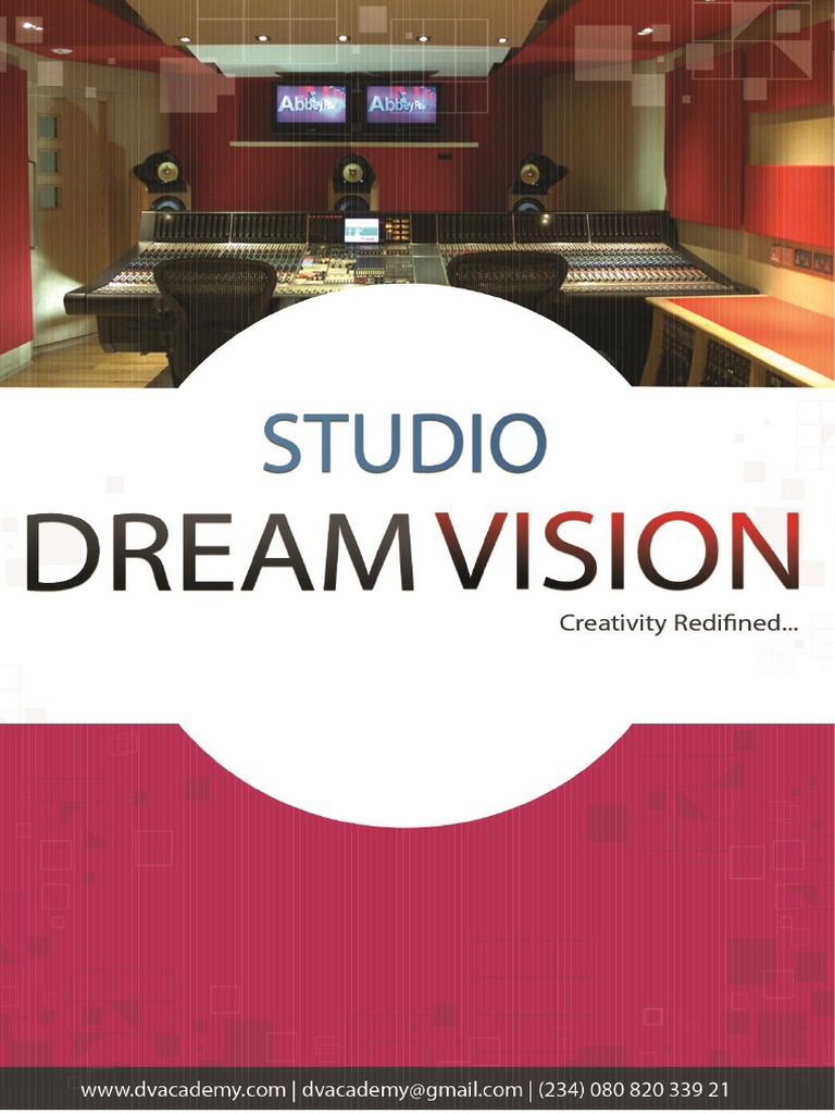 DREAMVISION Recording Studio Business Plan PDF Advertising Sound