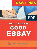 How To Write Good Essay in CSS Exam PDF