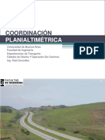 Coordinación Planialtimetrica