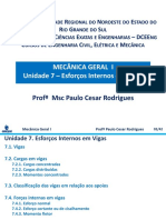 701 Capitulo 7. Forcas em Vigas e Cabos - Aula - Material Complementar