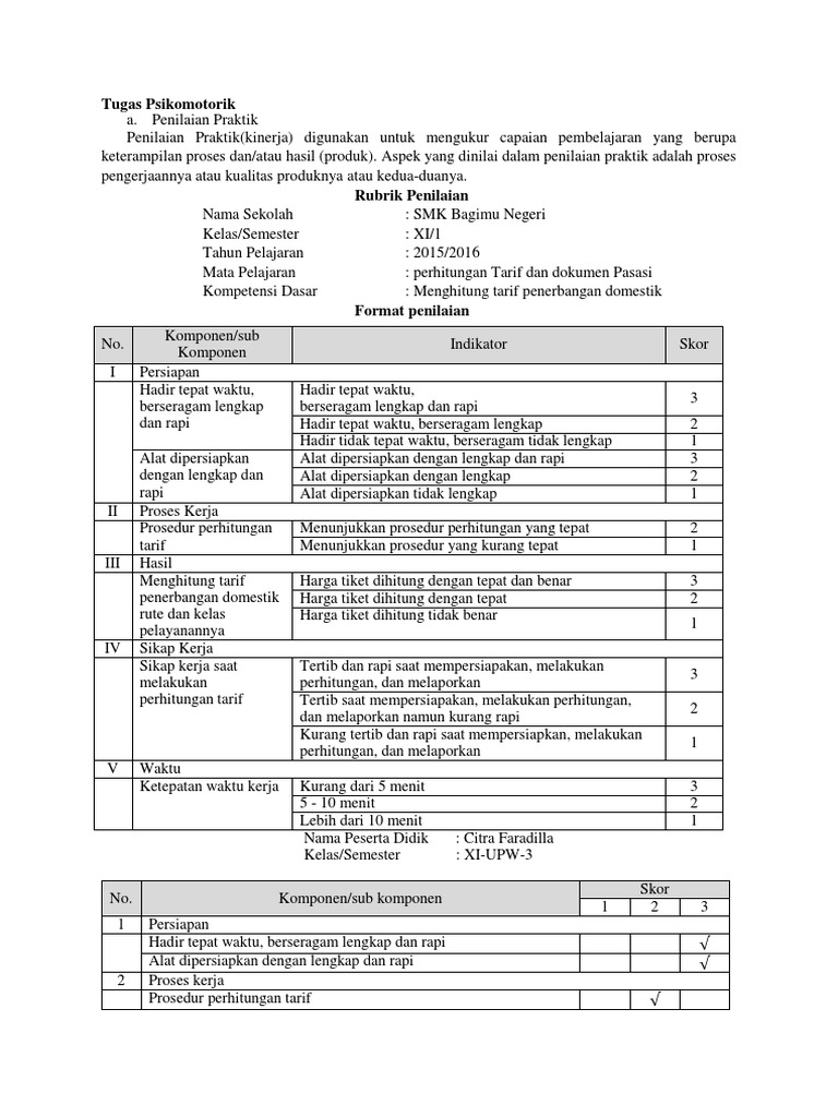 Tugas Belajar Dan Pembelajaran