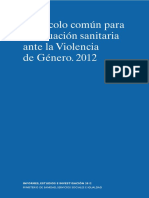 Protocolo de Actuación Sanitaria Violencia Genero Perú
