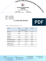 CT Scan Mri Report: Name: Dil Jehan REF:155789/004 DATE:29/11/2017