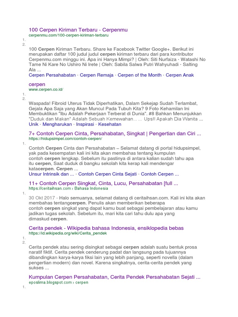 Contoh Cerpen Yang Panjang - Simak Gambar Berikut