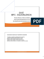 ibfc-equivalarncia - SIMULADO