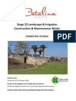 07 2016 Landscape Contractor Tender Document