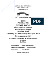 2016 Junior Vocal Programme 03 April 2016