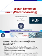 Penelusuran Dokumen Paten (Patent Searching) 4 Mei 2017