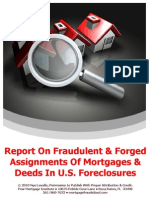 Download Report on Fraudulent  Forged Assignments of Mortgages  Deeds in US Foreclosures by Foreclosure Fraud SN36741636 doc pdf