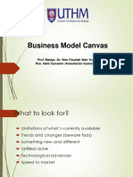 Business Model Canvas: Prof. Madya Dr. Wan Fauziah Wan Yusoff Pen. Naib Canselor (Kelestarian Kewangan)