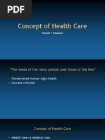 Concept of Health Care