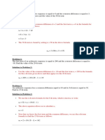 Arithmetic Sequences Formula and Problems