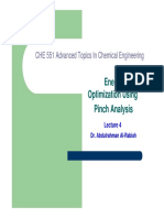 CHE 551 Advanced Topics In Chemical Engineering Energy Optimization