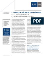 41% La Prise de Décision Des Ménages Et l Utilisation de La Contraception en Zambie. Note de Recherche