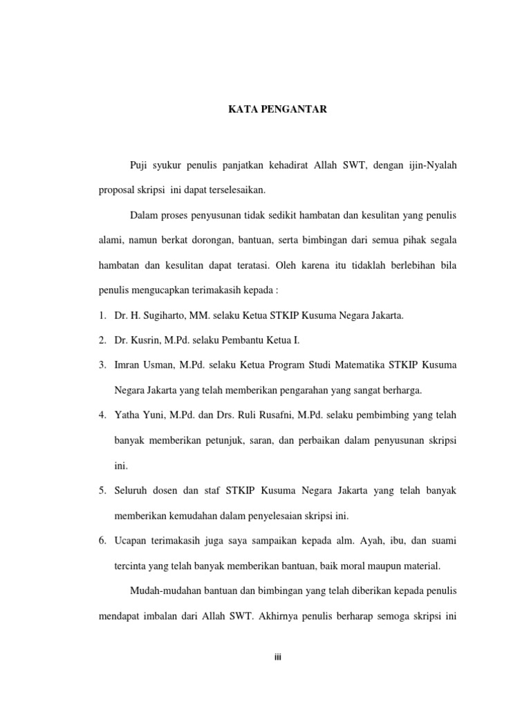 Kata Pengantar Renda Septiani