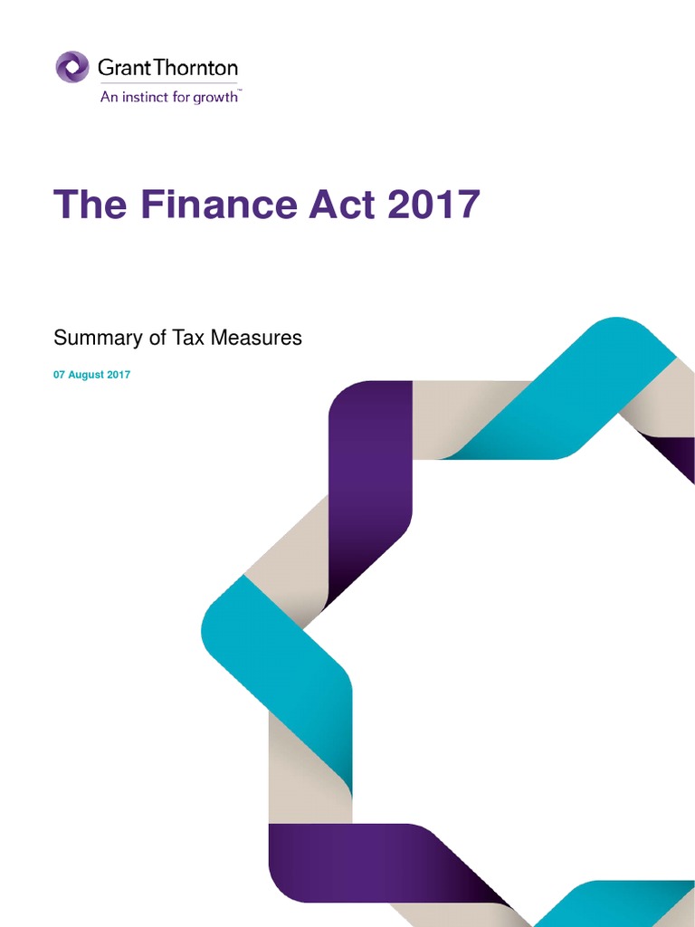 Grant Thornton Mauritius Tax Alert The Finance Act 2017 PDF Tax