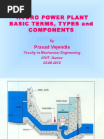 Hydro Power Plant Basic Terms, Types and Components: Prasad Vejendla