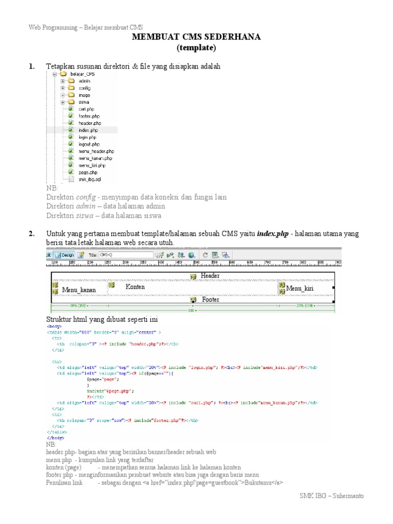 Buat CMS Sederhana PDF | PDF