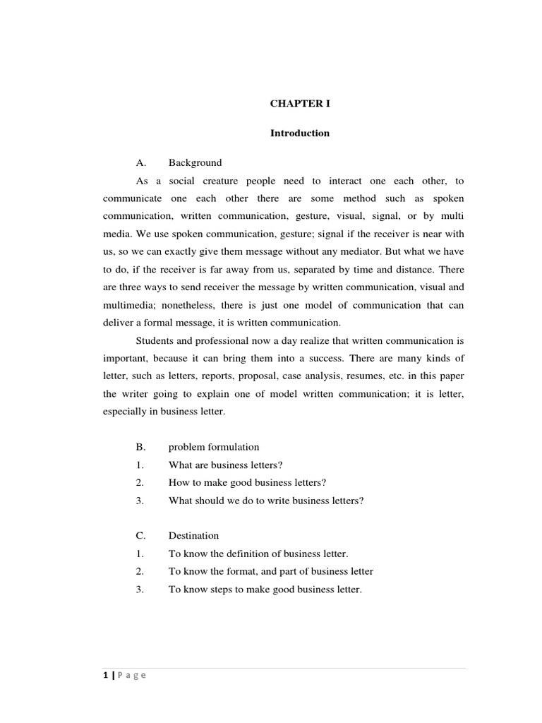 Understanding Business Letters | PDF | Written Communication ...