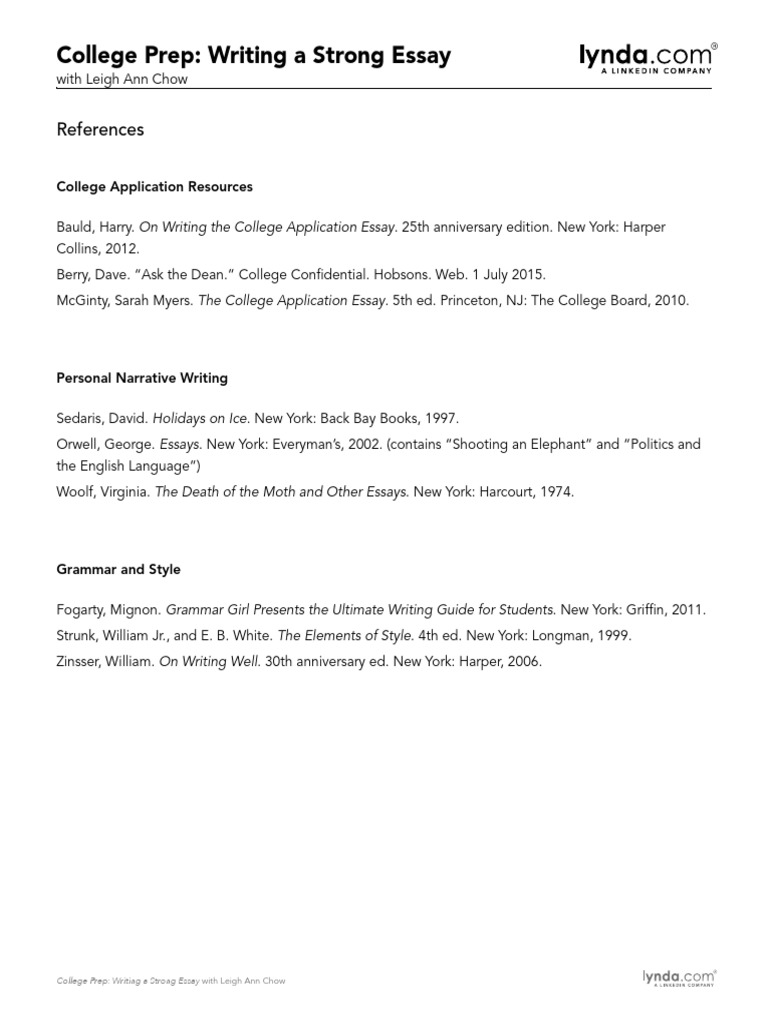 Strong College Essay Writing Tips | PDF | Social Science | Language ...