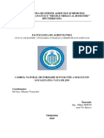 Cadryl Natural de Formare Si Evolutie A Solului in Localitatea Vata de Jos