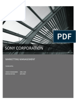Sony Corporation Market Management