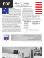 Download Voters Guide League of Women Voters of Baltimore County by Charles Schelle SN36744631 doc pdf