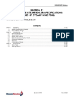 Section A1 Model Cb-Le Steam Boiler Specifications (125-800 HP, STEAM 15-300 PSIG)