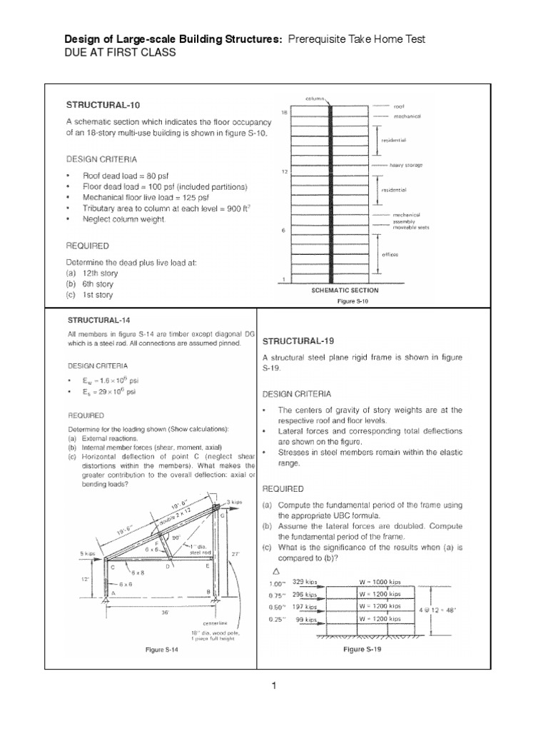 Due at First Class Design of LargeScale Building Structures
