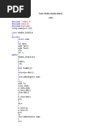 Task: Define Doubly Linked - Code:: "Stdafx.h"