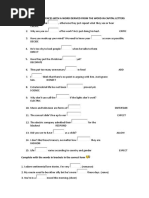 Word Formation Exercises