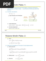 Reissner Mindlin Plates