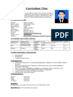 Curriculum Vitae: Objectives