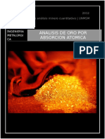 Monografia Del Analisis de Oro Por Absorcion Atomica