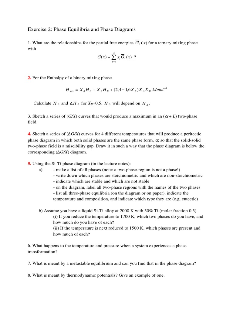 Phase Equilibria and Diagrams Analysis | PDF | Teaching Methods & Materials