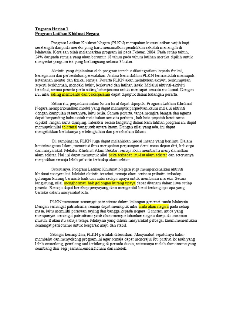 Tugasan Harian 1 Pdf