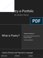 Poetry E-Portfolio Assignment 1