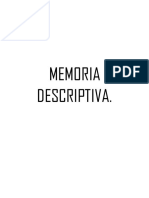 Memoria Descriptiva Final