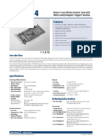 Features: Basic 4-Axis Motion Control Card With Multi Latch/Compare Trigger Function