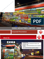 Exide Industries Limited Corporate Presentation - Leading Battery Manufacturer in India