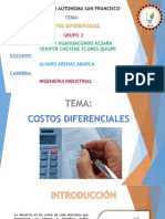 Costos Diferenciales (Grupo 2)