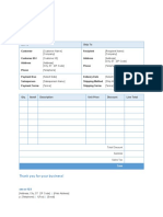 Invoice #1234 for Customer Name