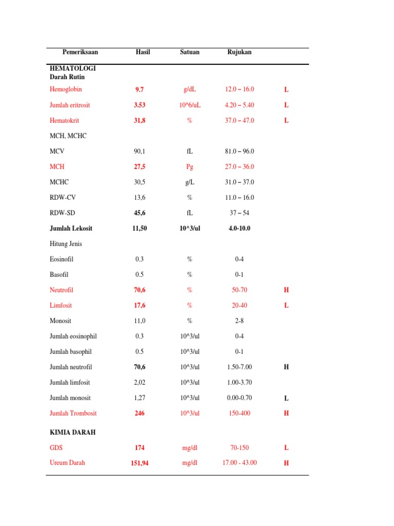 Hasil Lab MDT | PDF