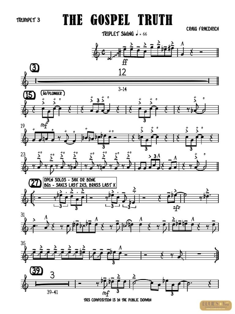 The Gospel Truth Trumpet 3 Loisirs