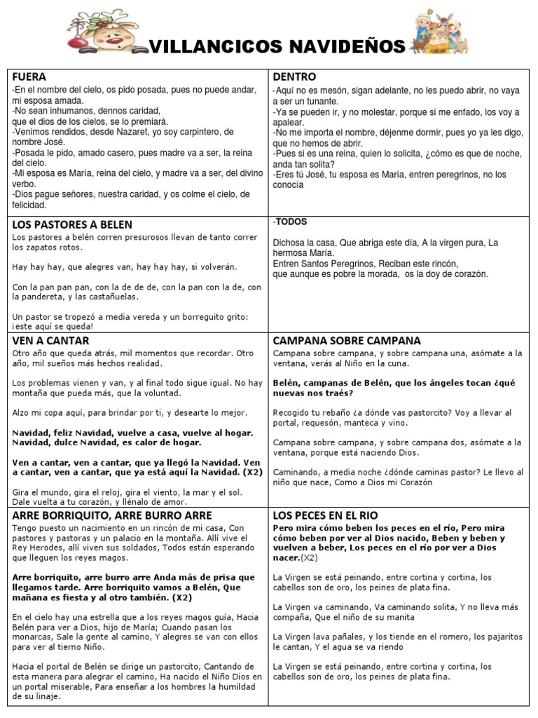 Villancicos Tradicionales para Navidad | PDF | Cristo (título) | Navidad