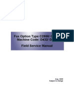 Fax Option Type C2550/ C2530 Machine Code: D432/ D433 Field Service Manual