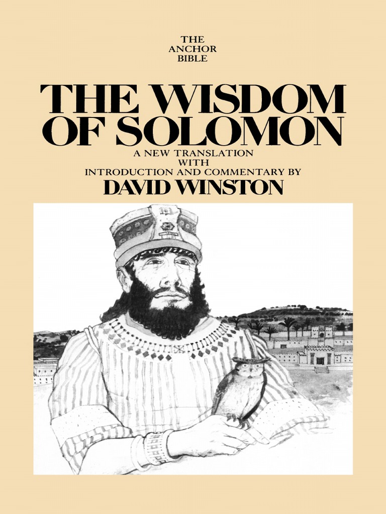 David Winston The Wisdom Of Solomon Book Of Exodus Biblical Canon