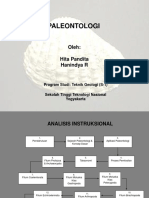 Paleontologi: Oleh: Hita Pandita Hanindya R