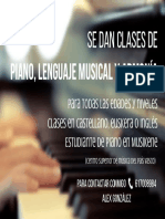 Se Dan Clases de Piano, Lenguaje Musical y Armonía
